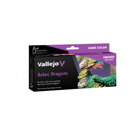 Vallejo - Game Color Aztec Dragons 8 colors set 18 ml Vallejo - Game Color Aztec Dragons 8 colors set 18 ml
