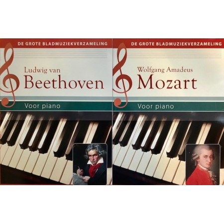 Wolfgang Amadeus Mozart & Ludwig van Beethoven voor piano, bundel