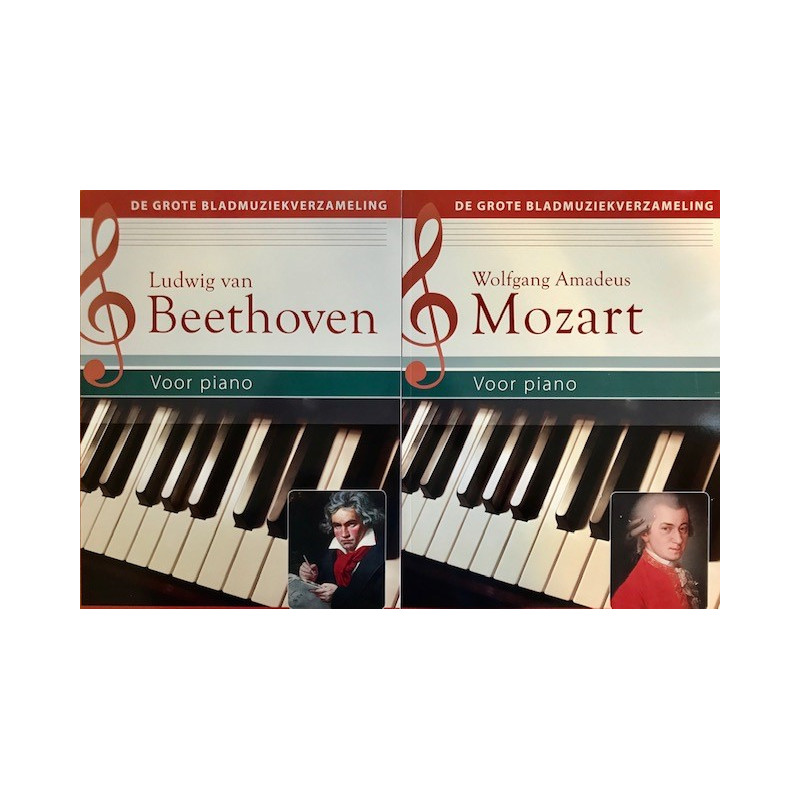 Wolfgang Amadeus Mozart & Ludwig van Beethoven voor piano, bundel