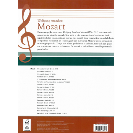Wolfgang Amadeus Mozart & Ludwig van Beethoven voor piano, bundel