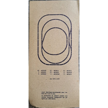 LIMA RAIL 40 3081 1/2 BOCHT Ø 720 MM 18° BLISTER 6 STUKS