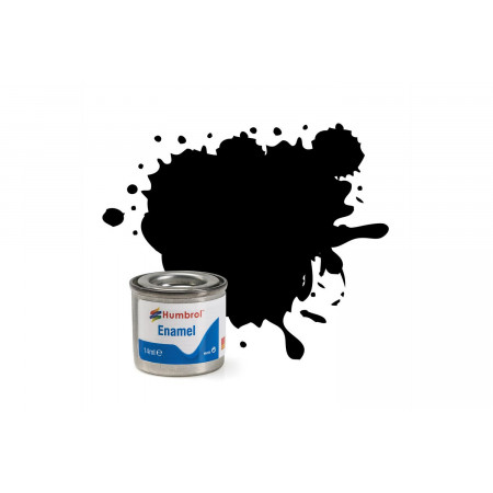 ENAMEL PAINT NO 33 BLACK MATT 14 ML