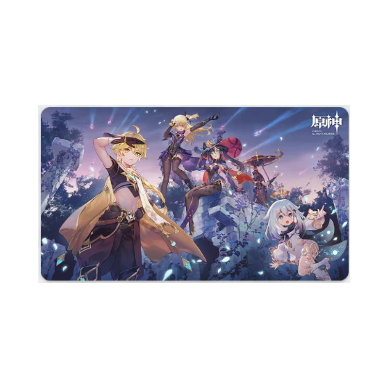 UNRECONCILED STARS - MOUSE PAD - AETHER, FISCHL, MONA, PAIMON & SCARAMOUCHE - 70X40CM